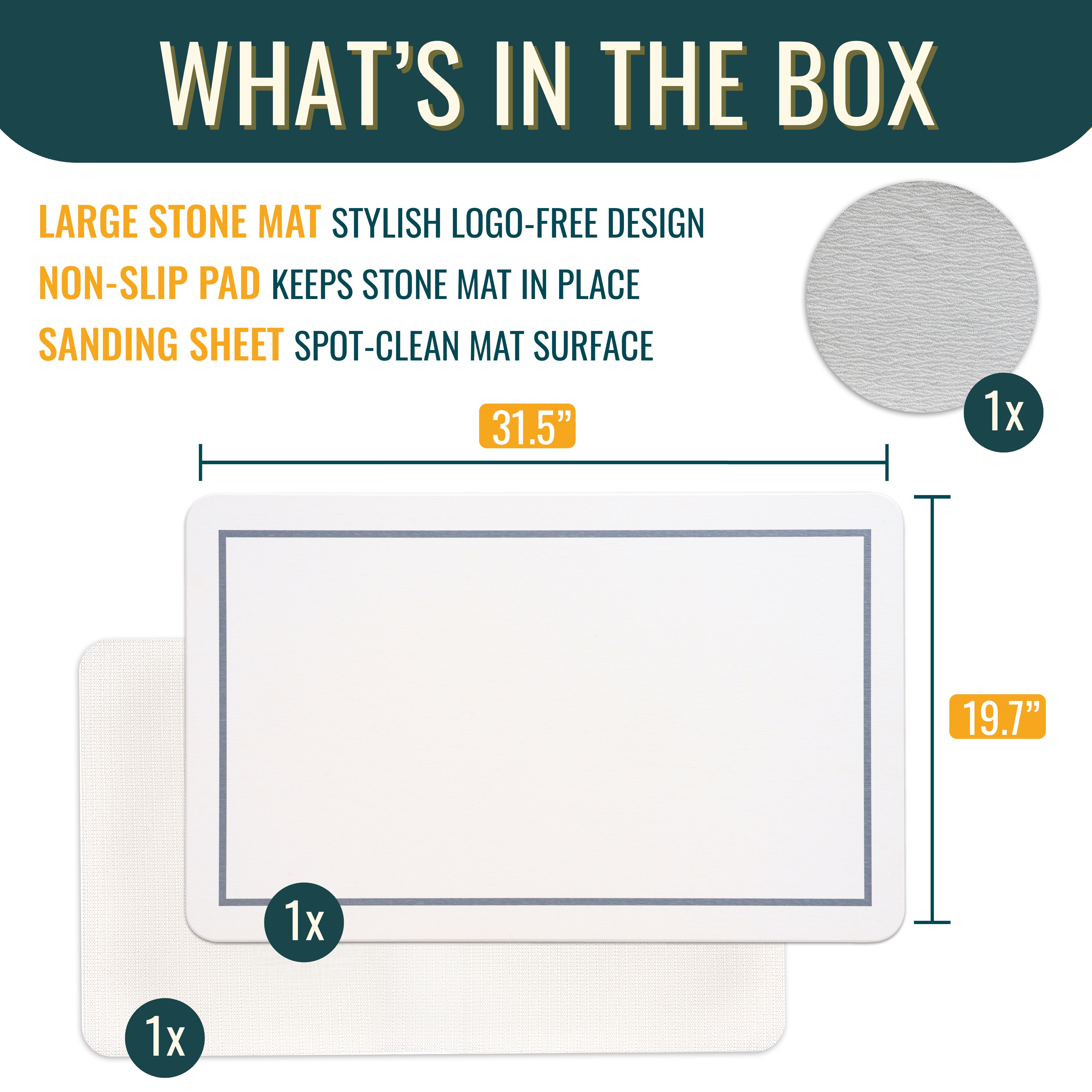 Stone Mat | Large - Stone Grey