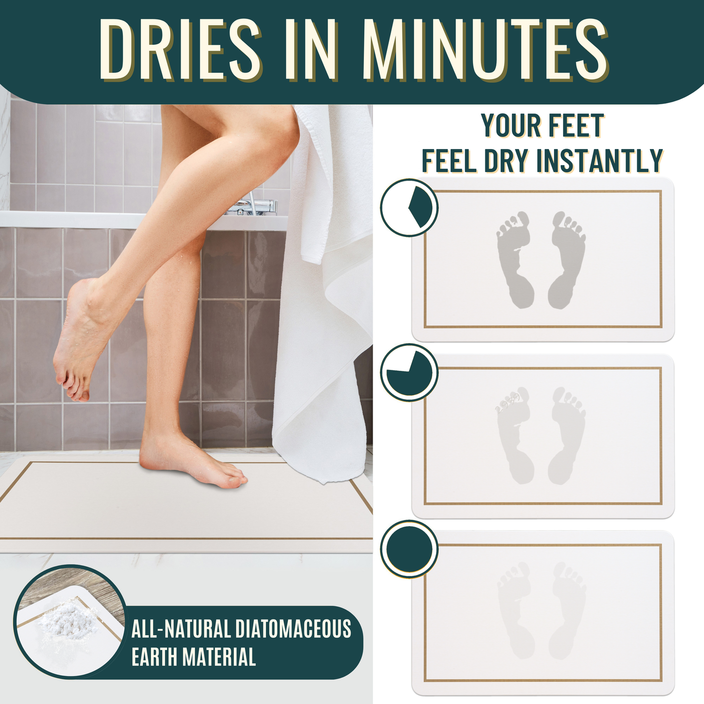 Grandeur Stone Mat — 32" Sandstone Tan