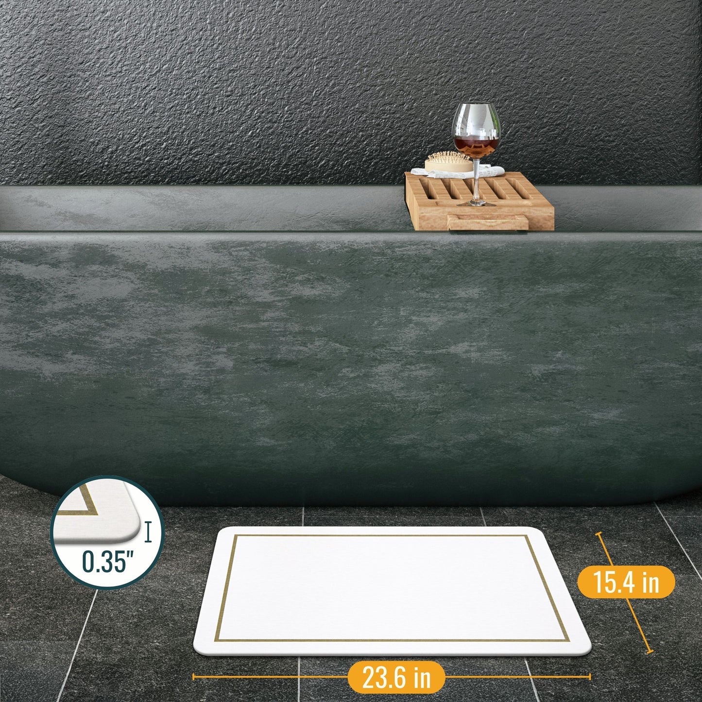 Classic Stone Mat — 24" Sandstone Tan