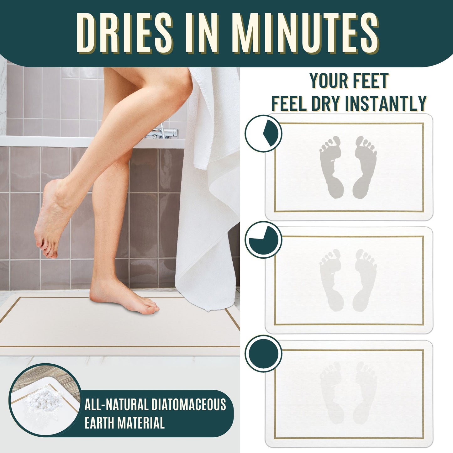 Classic Stone Mat — 24" Sandstone Tan