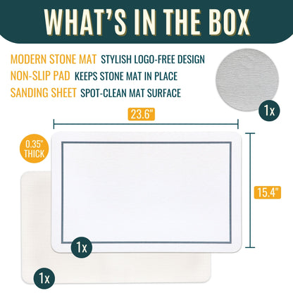 Classic Stone Mat — 24" Stone Grey